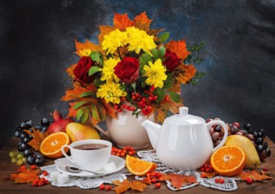 Autumn Still Life Display-Art