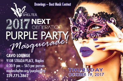 Purple Masquerade Party Invitation