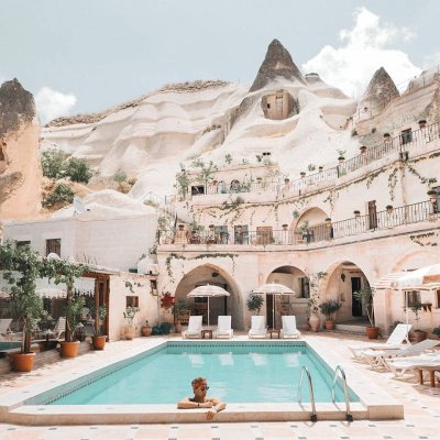 Piscina en Capadocia-Turquia