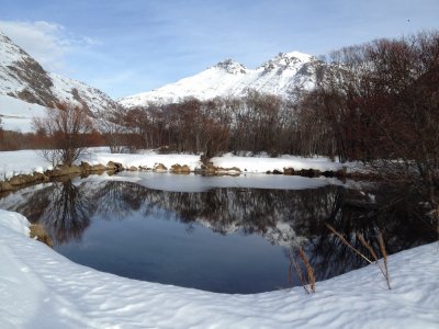 Mountain lake in France