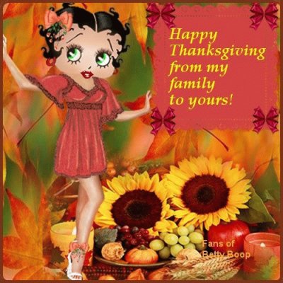 Happy Thanksgiving- Betty Boop Style