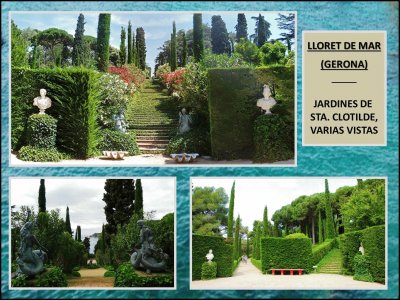 LLORET DE MAR  (GERONA) - JARDINES DE STA. CLOTILDE