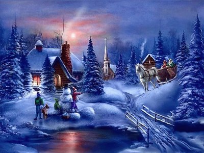 paysage de noel