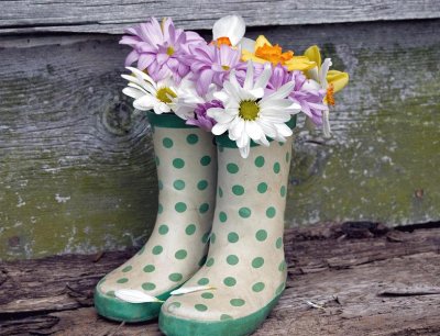 Botas con Flores