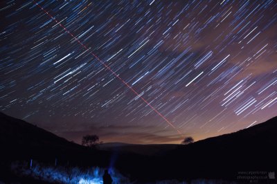 Star trail night