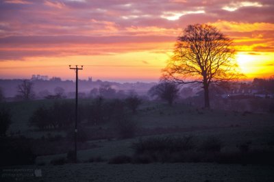 sunset colour