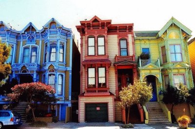 Casas coloridas-San Francisco(EE.UU)