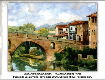 CASALARREINA (LA RIOJA) â€“ ACUARELA SOBRE PAPEL