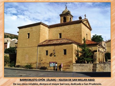 BARRIOBUSTO-OYÃ“N  (ÃLAVA) â€“ IGLESIA DE SAN MILLÃN ABAD