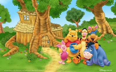 28 Winnie Pooh en el campo