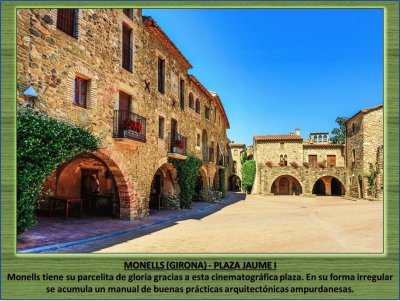 MONELLS (GIRONA) - PLAZA JAUME I