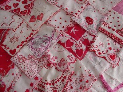 Vintage Valentine Hankerchiefs