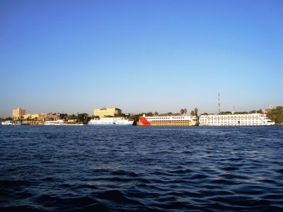 Cruceros de El Nilo en Luxor, Egipto.