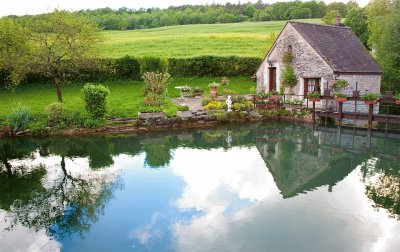 Casa, estanque...Francia