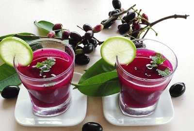 Healthy Black Plum Juice