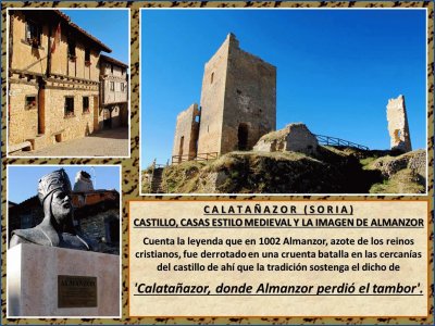 CALATAÃ‘AZOR (SORIA) - CASTILLO, CASAS Y ALMANZOR