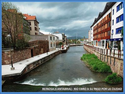 REINOSA (CANTABRIA) - RIO EBRO A SU PASO POR LA CIUDAD