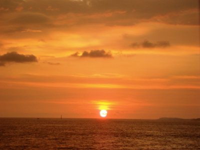 Puesta del sol en Puerto Vallarta, Jalisco.