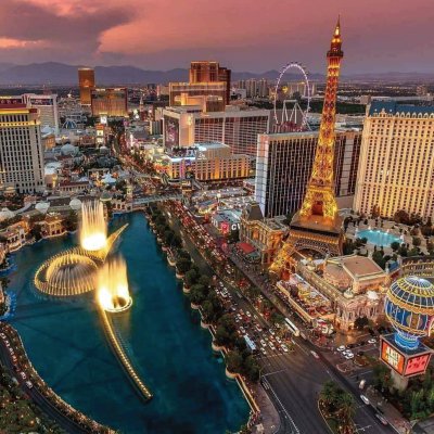 La preciosa ciudad de Las Vegas