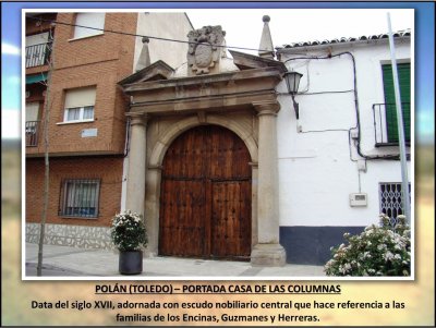 POLÃN (TOLEDO) â€“ PORTADA CASA DE LAS COLUMNAS