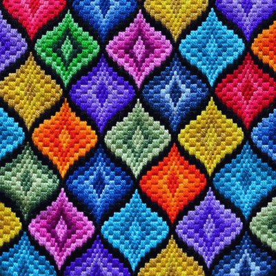 Bright Needlepoint