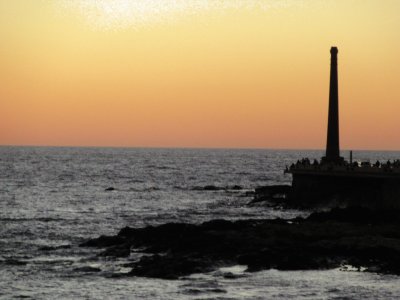 Ocaso en Montevideo, Uruguay.