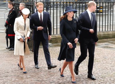 Meghan, Harry, William y Kate