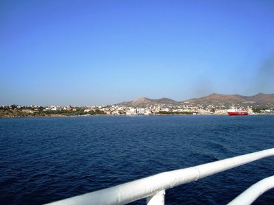 Vista de isla griega.