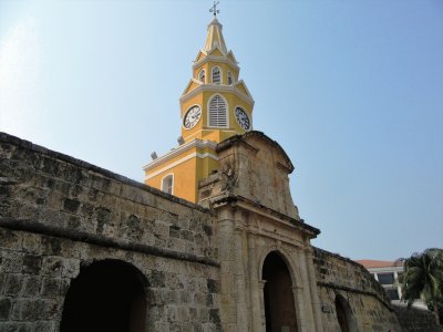 Puerta de entrada de la zona amurallada, Cartagena.