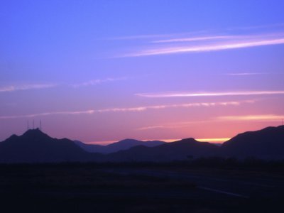 Ocaso en la Ciudad de Chihuahua.