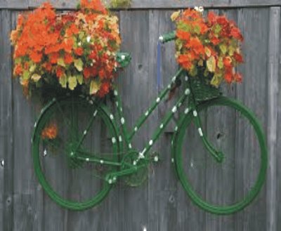 Bicycles with flowers