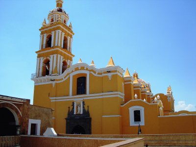 Templo en Cholula, Puebla.