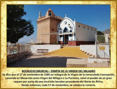 BOLNUEVO (MURCIA) â€“ ERMITA DE LA VIRGEN DEL MILAGRO