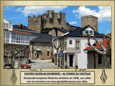 CASTRO CALDELAS (OURENSE) â€“ AL FONDO SU CASTILLO