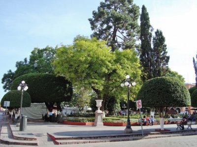 Plaza central de la Ciudad de QuerÃ©taro.