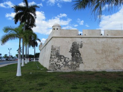 Muralla de Ciudad Campeche. MÃ©xico.