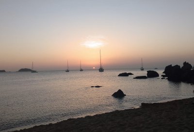 puesta de sol en ibiza