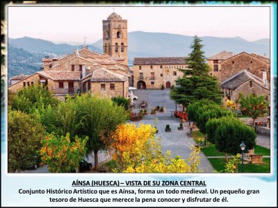 AÃNSA (HUESCA) â€“ VISTA DE SU ZONA CENTRAL