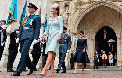 William, Kate, Harry y Meghan