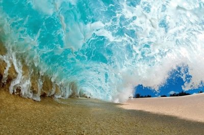 under wave