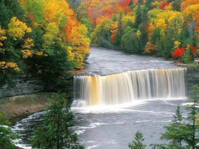 Water Fall in the Fall