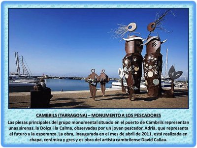 CAMBRILS (TARRAGONA) â€“ MONUMENTO A LOS PESCADORES