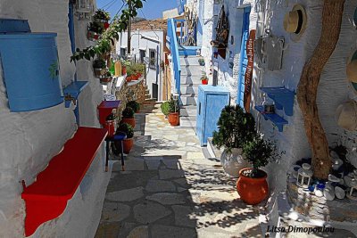 Calle en Syros-Grecia