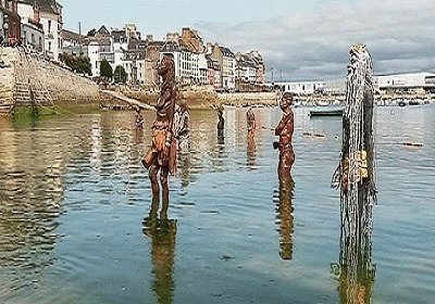 statues englouties Douarnenez 2