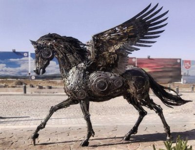 Pegasus sculpture