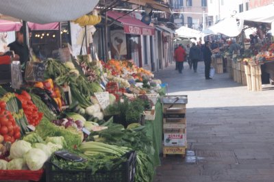 fruits and vegetables market in venice