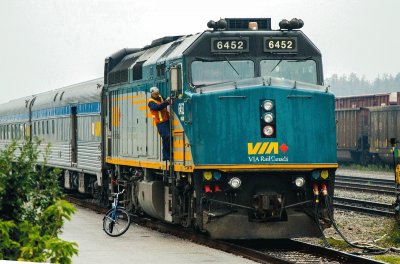 Train in Jasper Canada