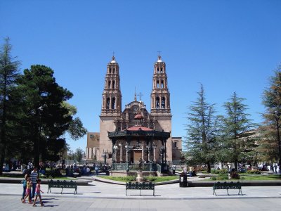 Plaza de Armas y Catedral, Ciudad de Chihuahua.