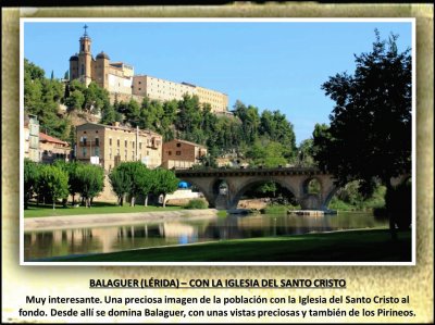 BALAGUER (LÃ‰RIDA) â€“ CON LA IGLESIA DEL SANTO CRISTO