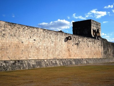 Juego de pelota en Chichen-ItzÃ¡, YucatÃ¡n.